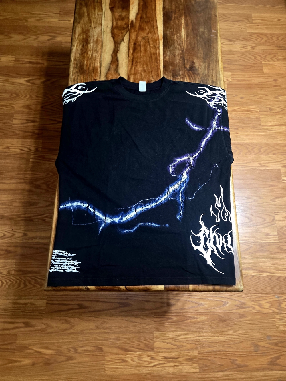 Civil Regime Men's "Lightning Strikes" Black Graphic Tee